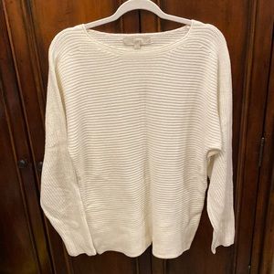 Loft cream ottoman sweater size medium